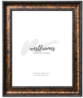 Santino Traditional Classic Aged Bronze Black Wall Picture Frame - West Frames